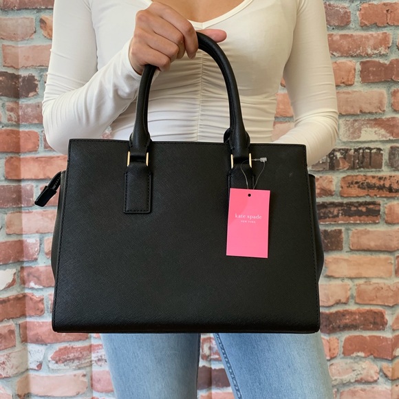 Kate spade Cameron medium satchel black crossbody - Picture 2 of 8